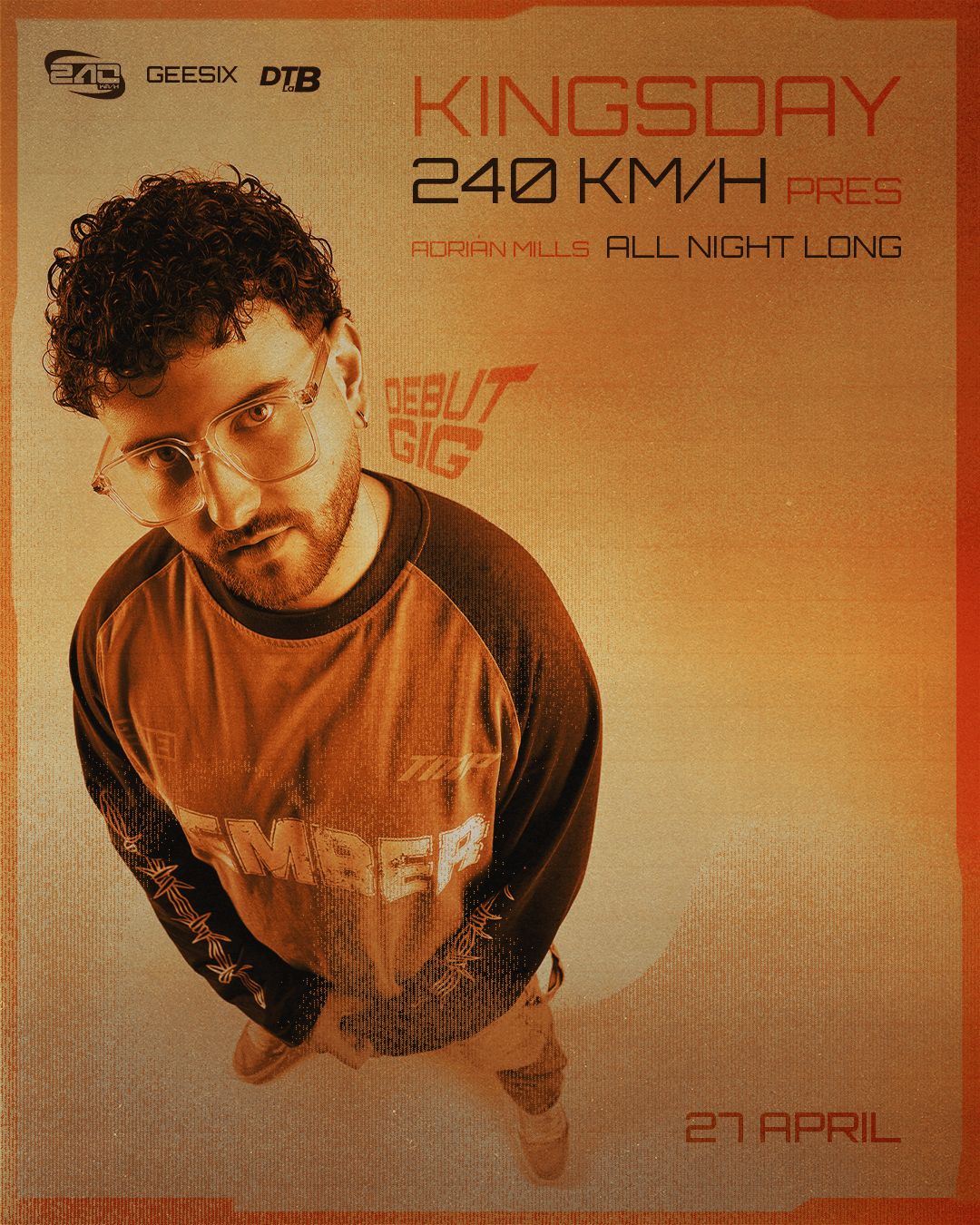 Kingsday music poster for GEESIX by DTB LAB