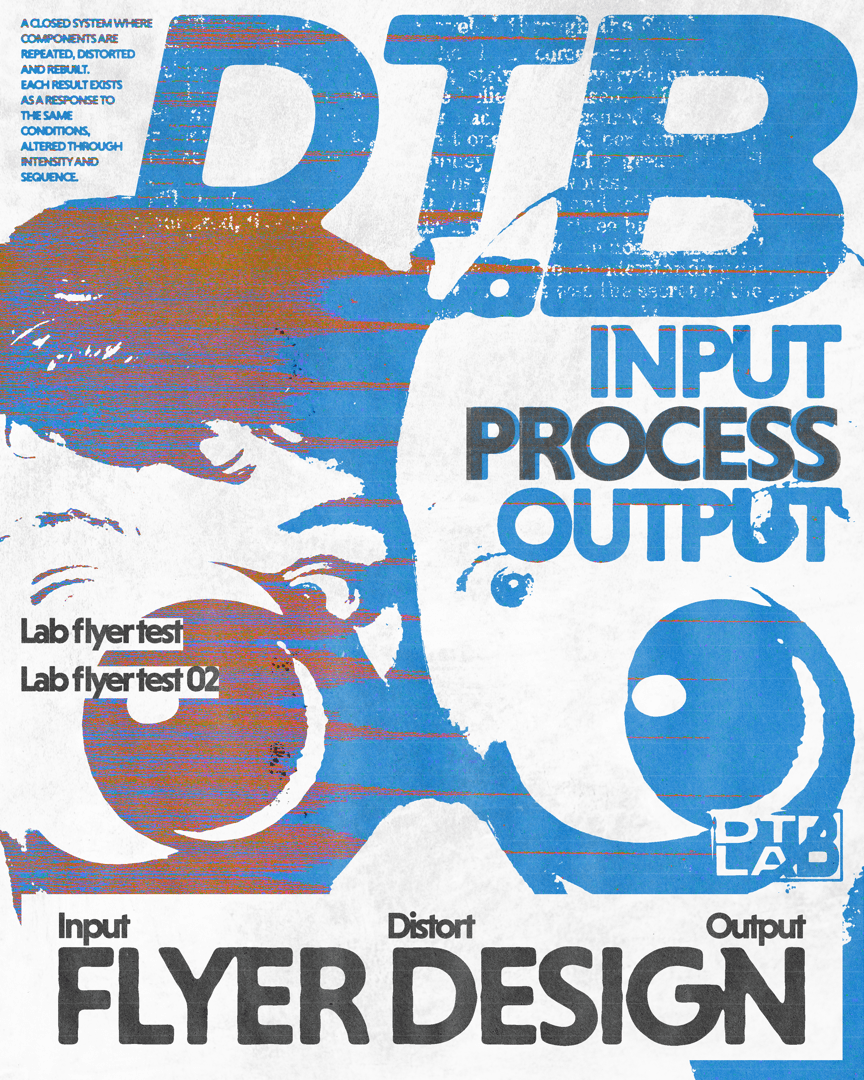 Lab Flyer Test concept poster by DTB LAB