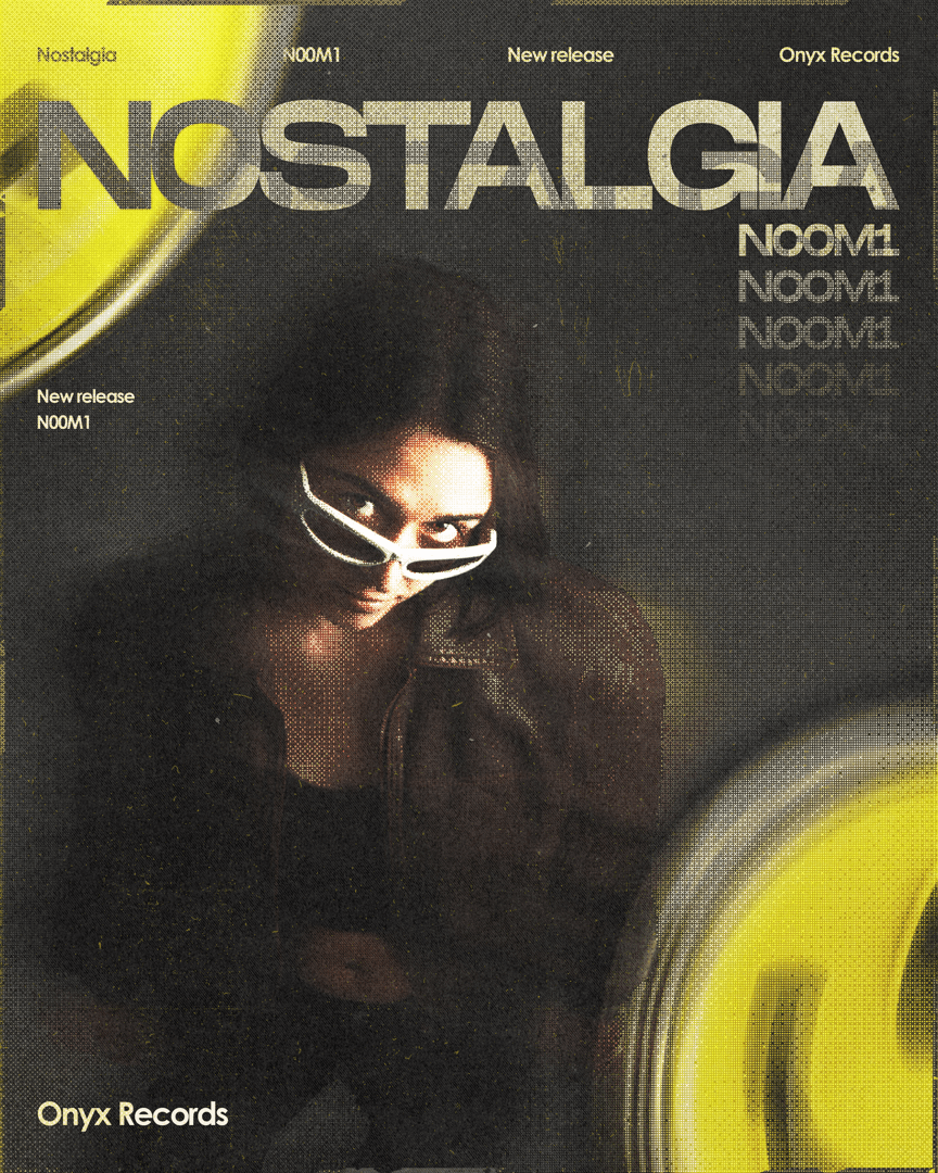 Nostalgia music poster for N00M1 by DTB LAB
