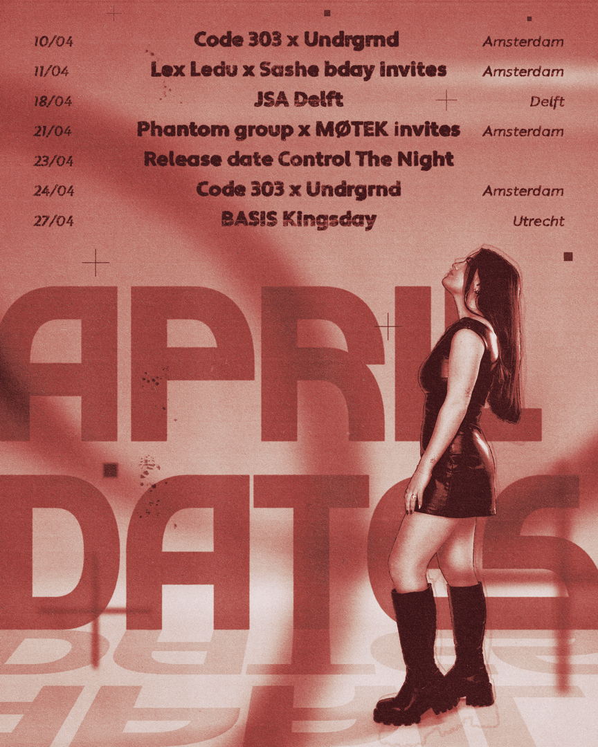 Tourdates 04 poster for Gaya Carmeli by DTB LAB