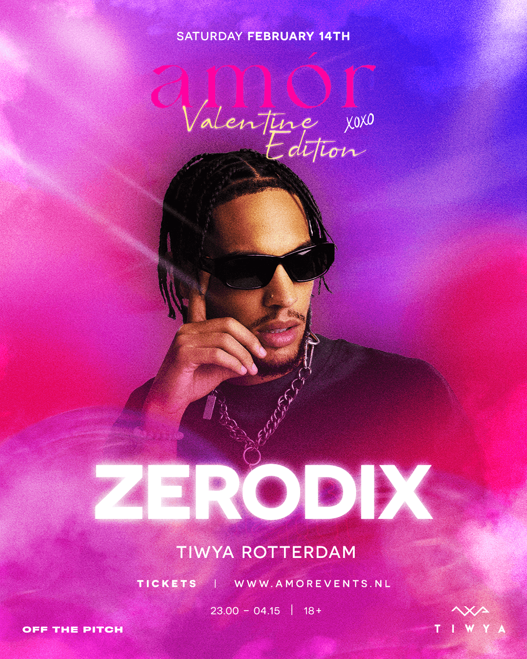 AMOR event poster 14 February by DTB LAB