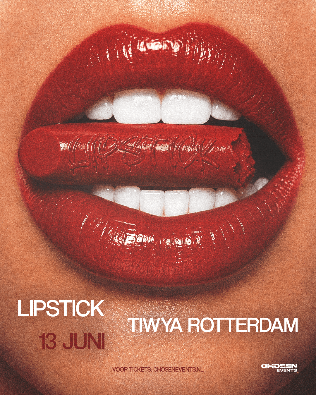 Lipstick event poster 13 June by DTB LAB