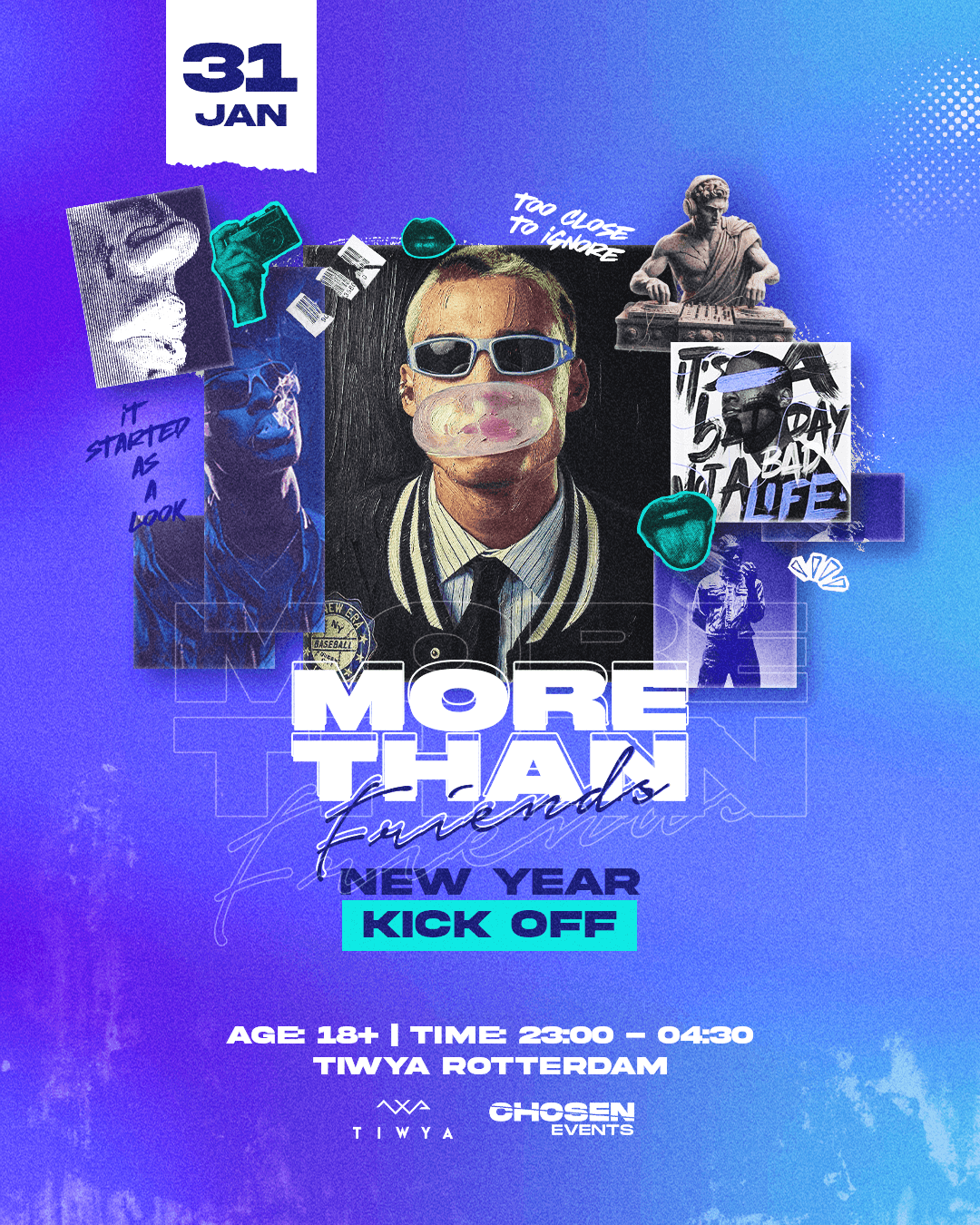 More Than Friends event poster by DTB LAB