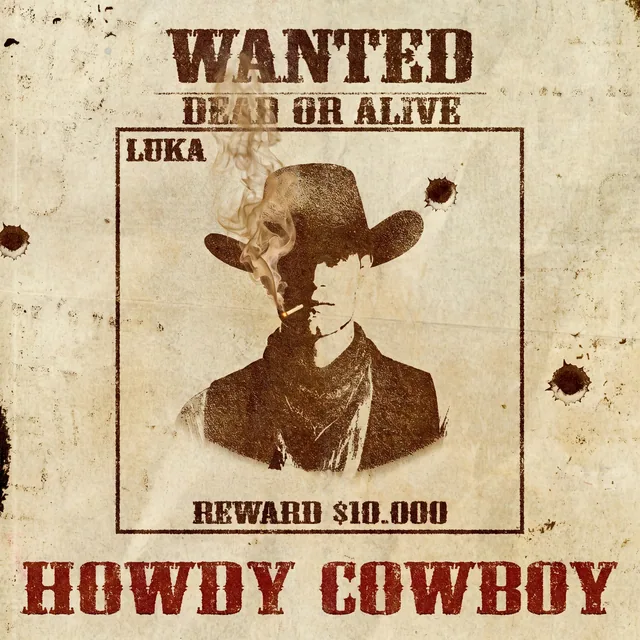 Howdy Cowboy poster for LUKA, designed by DTB LAB