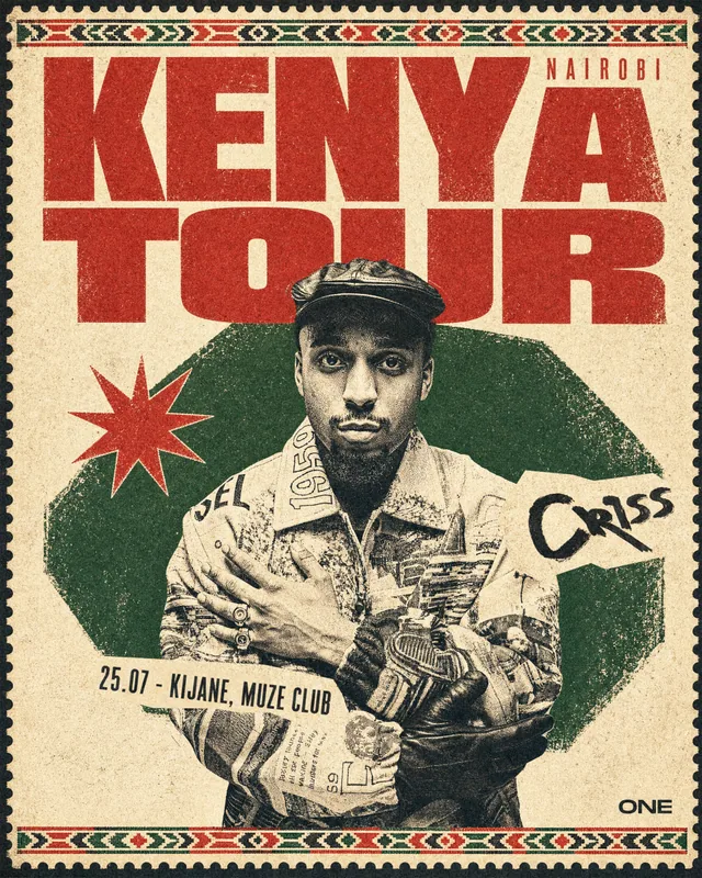 Kenya Tour poster for Criss, designed by DTB LAB