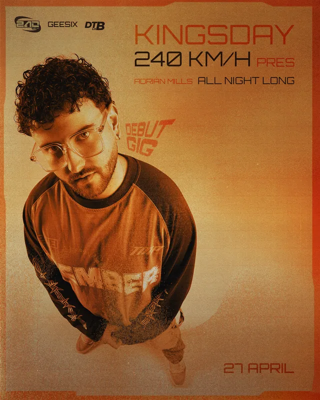 Kingsday poster for GEESIX, designed by DTB LAB