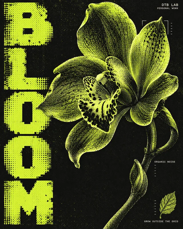 Bloom, a self-initiated poster by DTB LAB