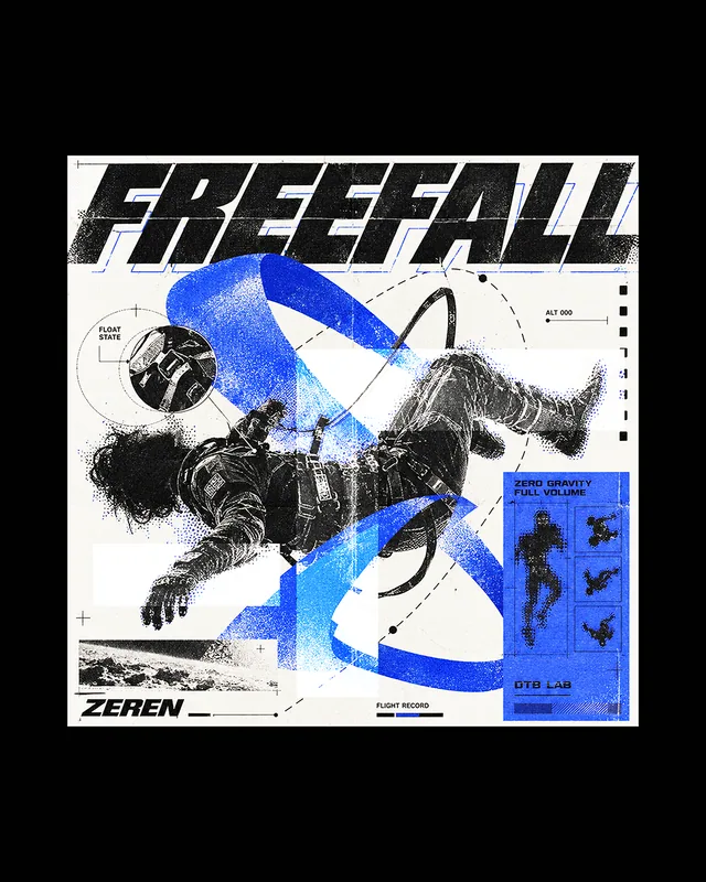 Free Fall, a self-initiated poster by DTB LAB