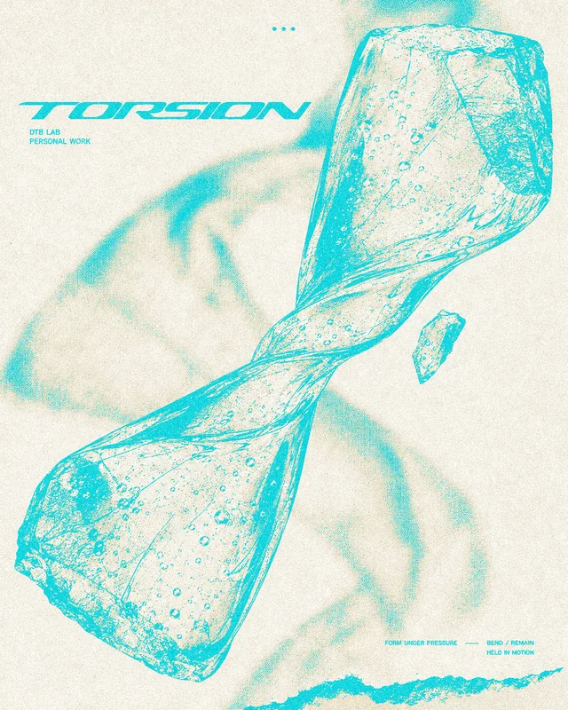 Torsion, a self-initiated poster by DTB LAB