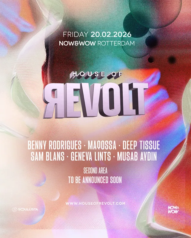 House of Revolt, 20 February poster for House of Revolt, designed by DTB LAB