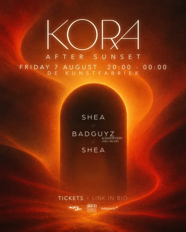 Kora, 7 August poster for Kora, designed by DTB LAB
