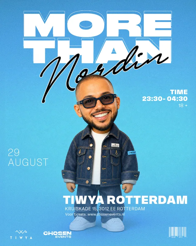 More Than Nordin, 29 August poster for More Than Friends, designed by DTB LAB