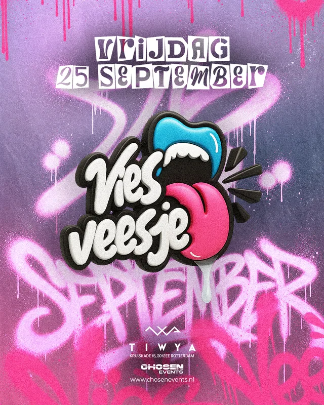 Vies Veesje, 25 September poster for Vies Veesje, designed by DTB LAB